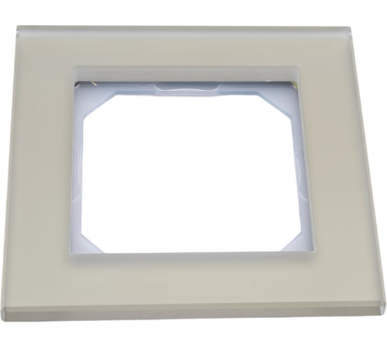 Изображение товара Однопостовая рамка LIREGUS Эпсилон К14-245-01 E/ChG шампань стекло 28-261