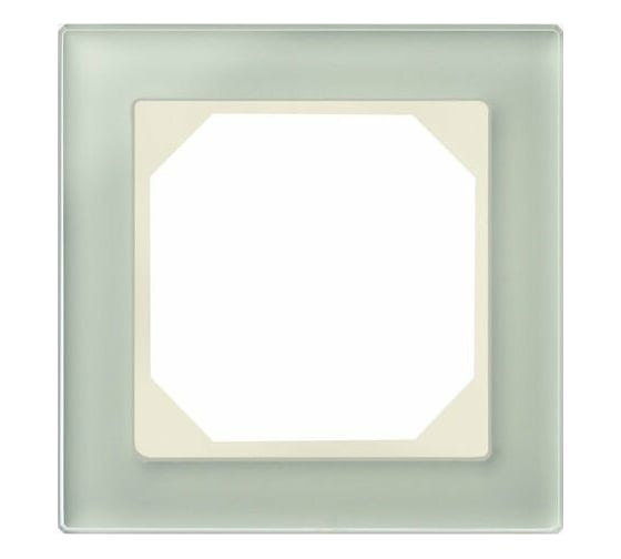 Изображение товара Однопостовая рамка LIREGUS Эпсилон К14-245-01 E/NG стекло 28-241