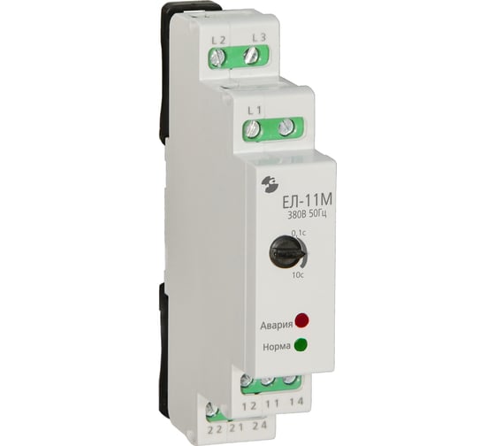 Изображение товара Реле контроля трехфазного напряжения Реле и Автоматика, ЕЛ-11М 380В 50Гц A8222-77135181