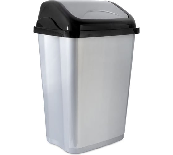 Изображение товара Ведро для мусора HOBBY LIFE VITTORIO серое 50 л HL011407