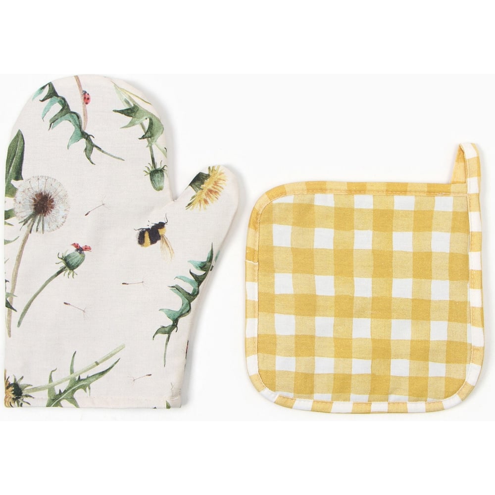 Изображение товара Набор Этель Sunbeam варежка-прихватка 100% хлопок