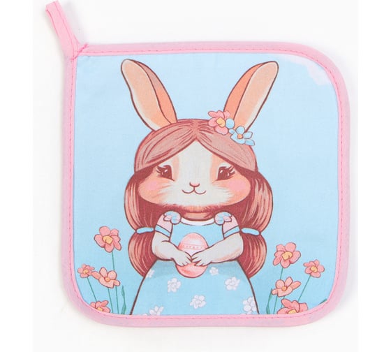 Изображение товара Прихватка Этель "Светлая пасха" 19x19 саржа, 100% хлопок, ватин 250 г/м2 9892068