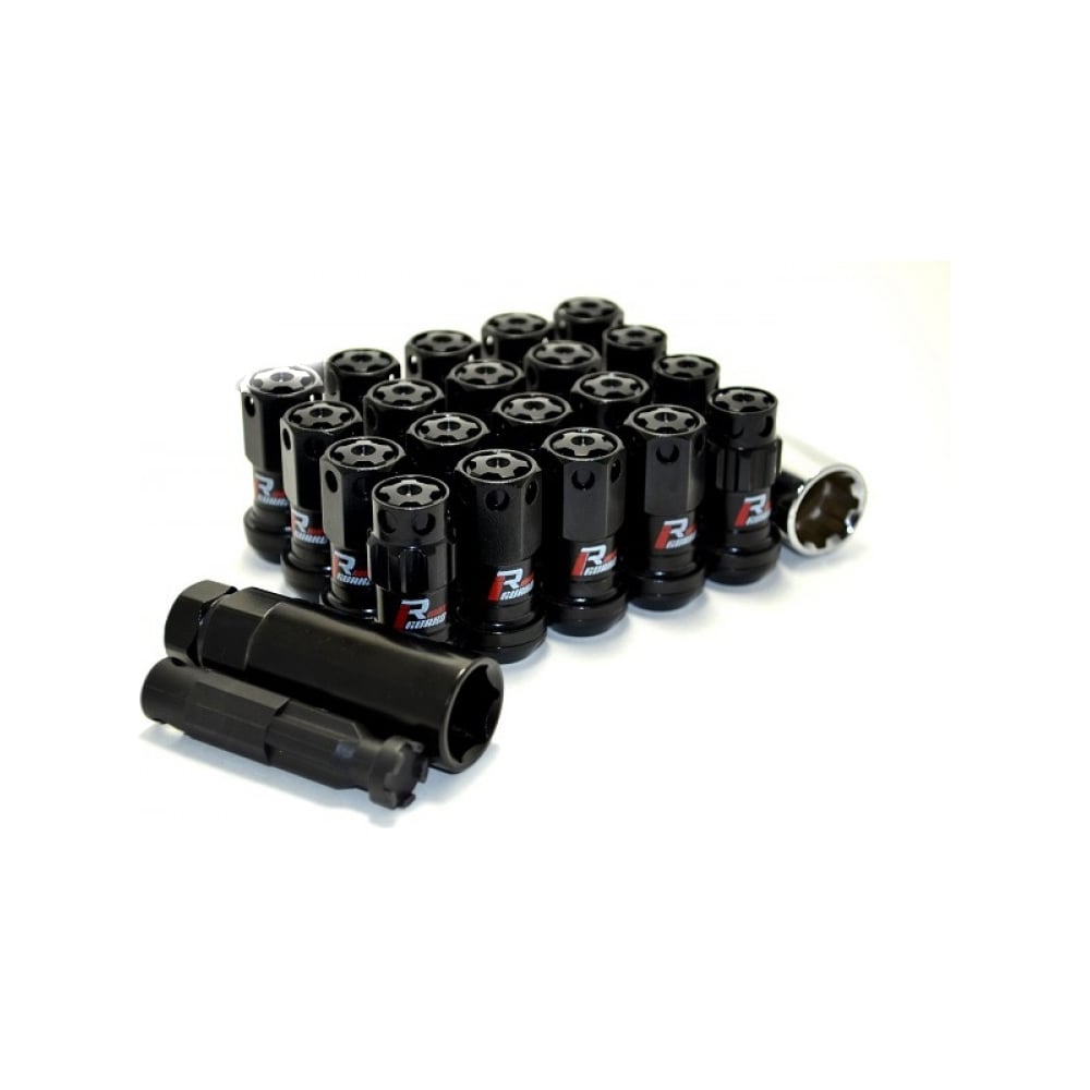 Изображение товара Комплект гаек М12x1.25 Чёрный STARLEKS kk911944RCN 20 шт хромированные