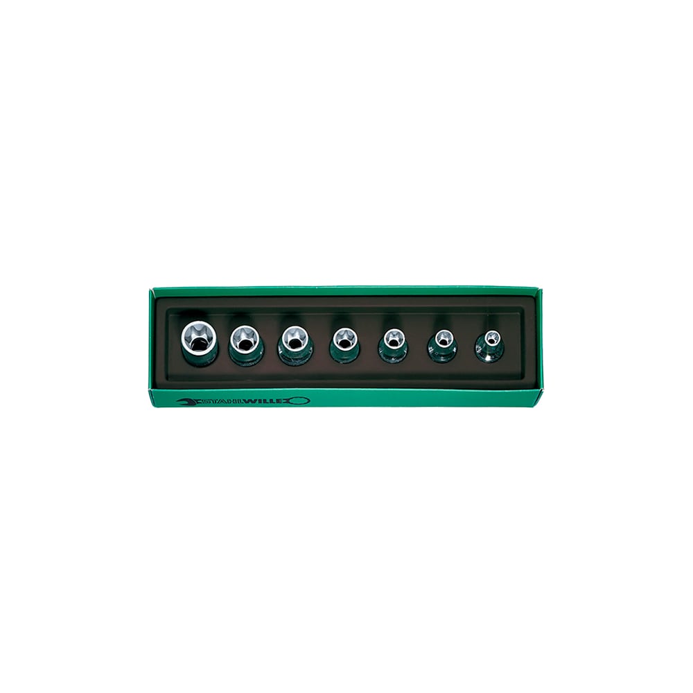 Набор торцевых головок E-TORX 1/2", 7 предметов Stahlwille 96032703 В0000000087909