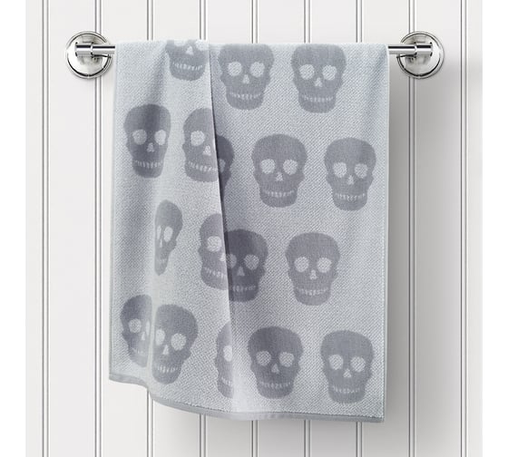 Изображение товара Полотенце Guten Morgen Ткань махровая, Калавера, Цвет: Серый (70x130 см) ПМ-КС-70-130