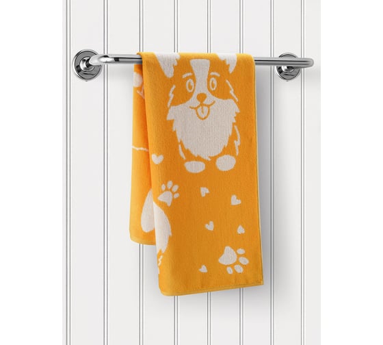 Изображение товара Полотенце Guten Morgen Ткань махровая, Корги (50x90 см) ПМ-Крг-50-90