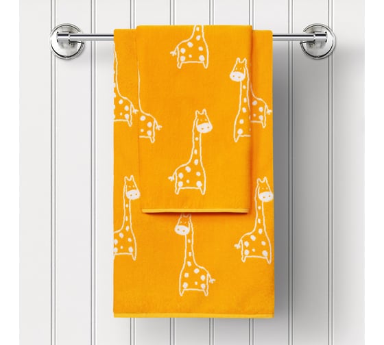 Изображение товара Полотенце Guten Morgen Ткань махровая, Жираф (50x90 см) ПМЖрф-50-90