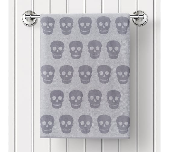 Изображение товара Полотенце Guten Morgen Ткань махровая, Калавера, Цвет: Серый (50x90 см) ПМ-КС-50-90