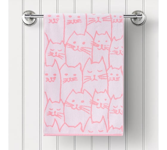 Изображение товара Полотенце Guten Morgen Ткань махровая, Киттенз (70x130 см) ПМКтз-70-130