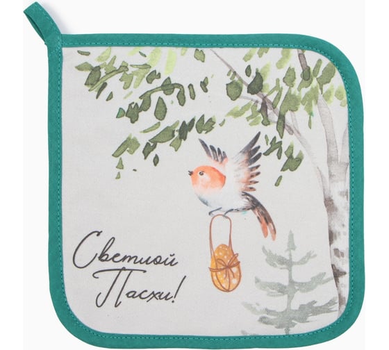 Изображение товара Прихватка Этель "Лесная сказка" 19x19 саржа, 100% хлопок, ватин 250 г/м2 9892083