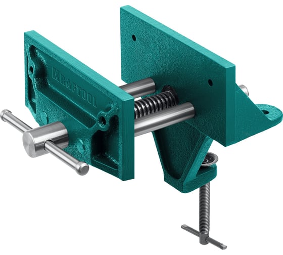 Изображение товара Столярные переносные тиски KRAFTOOL 155 мм, на струбцине 32720-155
