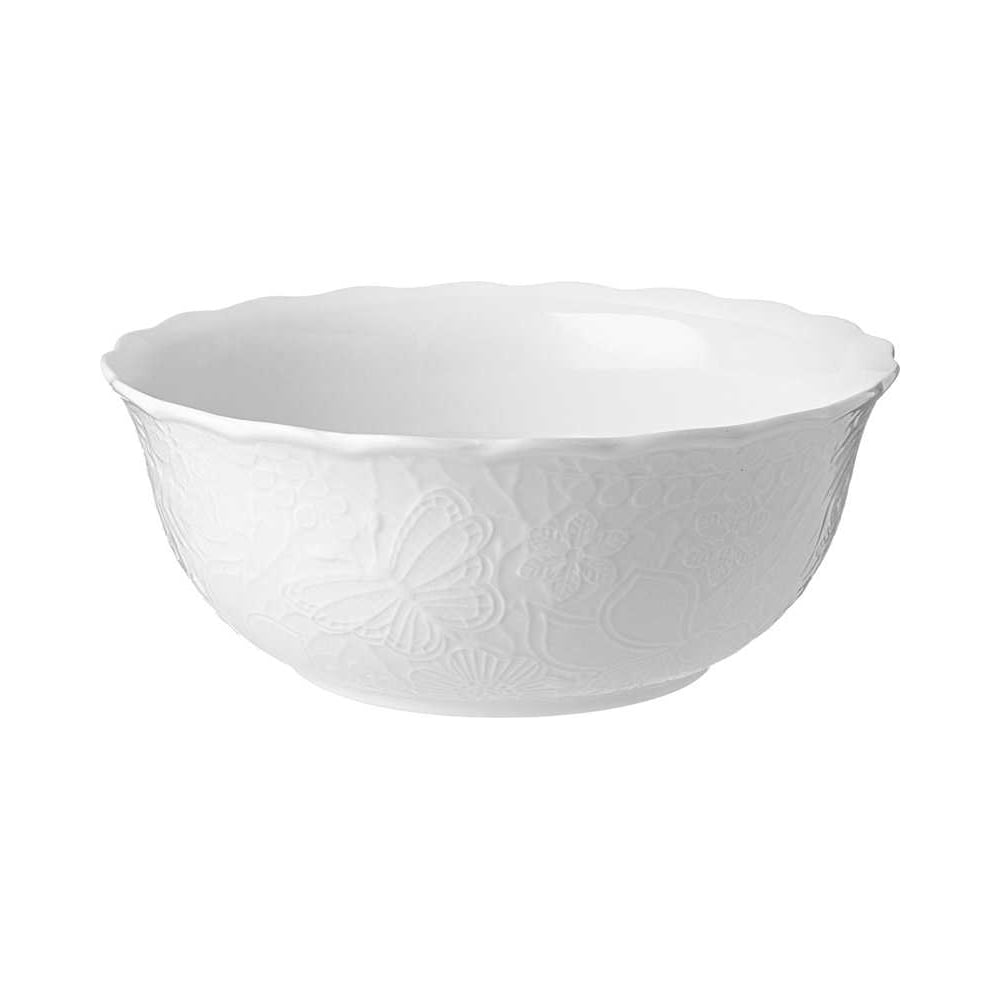 Изображение товара Салатник Lefard LACE 22 см фарфор белый рельефный дизайн