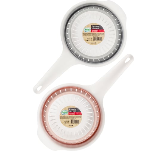 Изображение товара Дуршлаг MAGIC 19x35.5x4см складной с ручкой микс цветов HOBBY LIFE HL041317