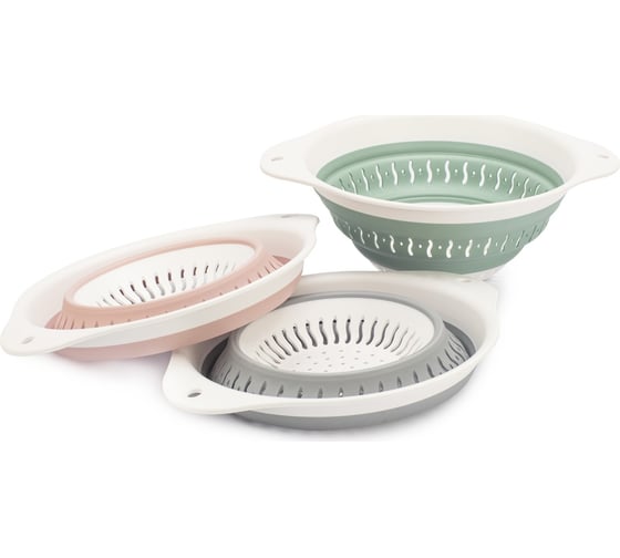 Изображение товара Дуршлаг MAGIC 29x24x4см складной микс цветов HOBBY LIFE HL041316