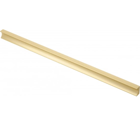 Изображение товара Мебельная алюминиевая ручка GTV GROOVE 320 мм/360 мм, светлое брашированное золото UA-GROOVE-320-22