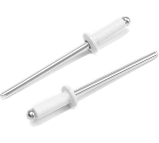 Изображение товара Заклёпки вытяжные ТУНДРА krep, алюминий-сталь, 3.2x8 мм, белые, 50 шт. 9624152