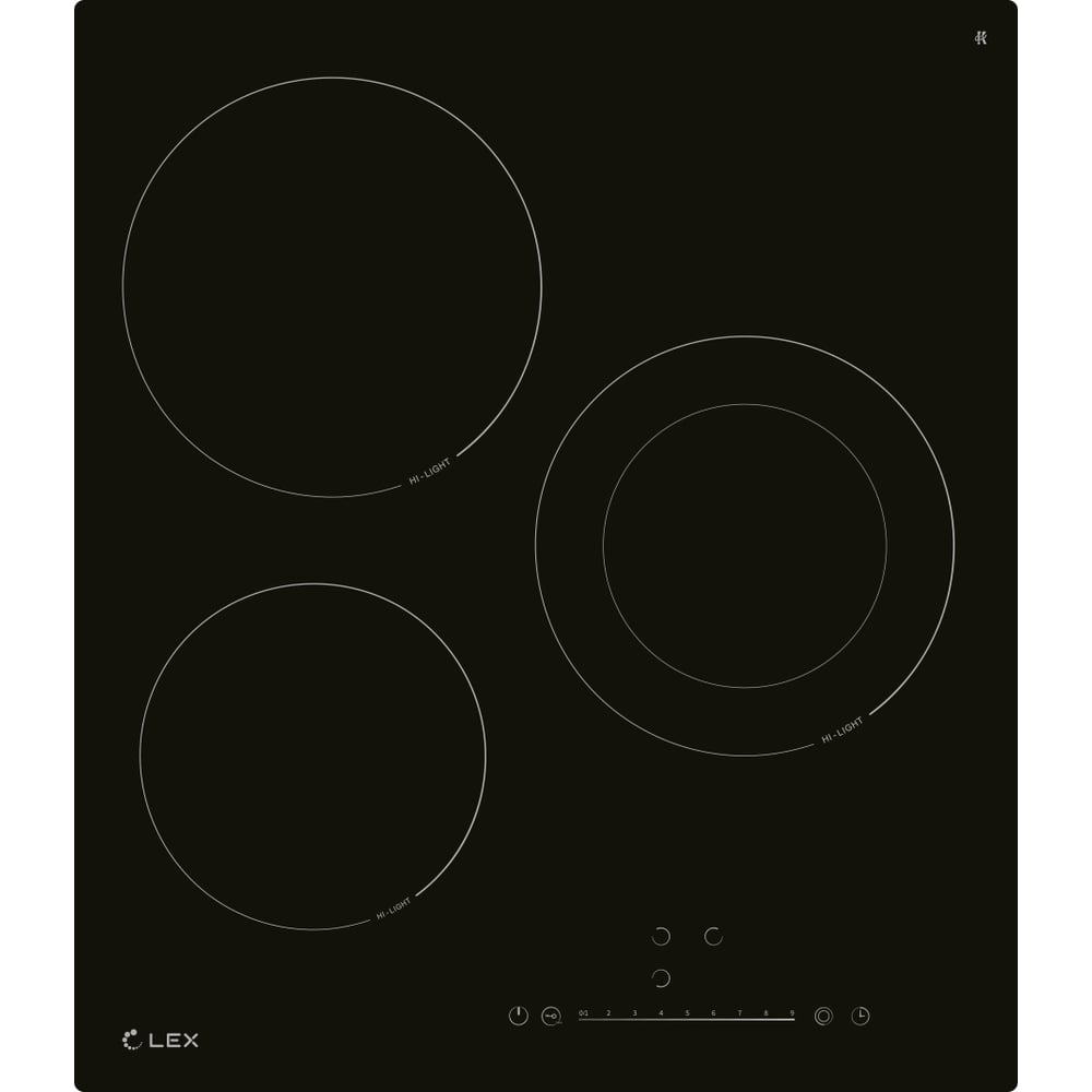 Изображение товара Индукционная варочная поверхность EVI 431A BL 3 конфорки сенсорное управление