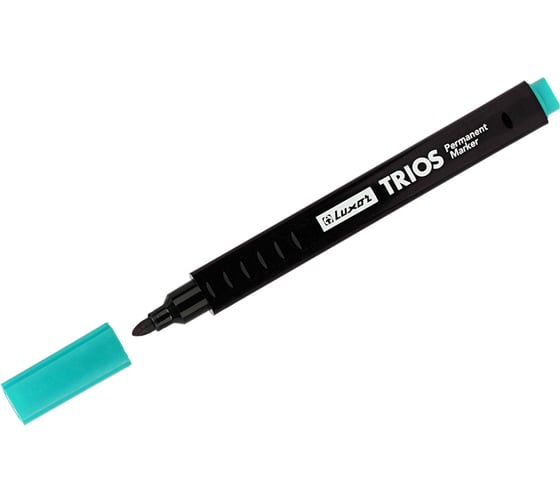 Изображение товара Маркер перманентный Trios зеленый пулевидный 25 мм 12 шт 3542 Luxor 33204