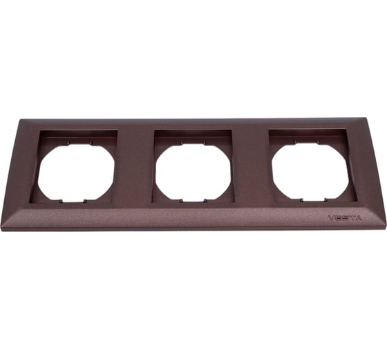 Изображение товара Рамка 3-я коричневая Metronex Electric Roma Choco FRM010301TKR