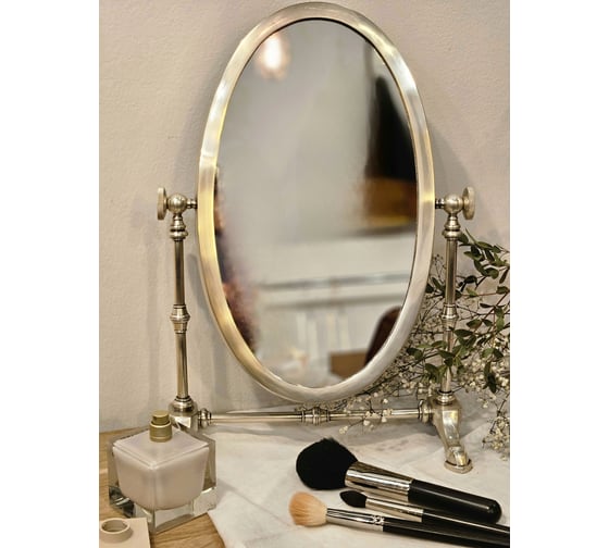 Изображение товара Зеркало настольное косметическое овальное Covali SH-6188S