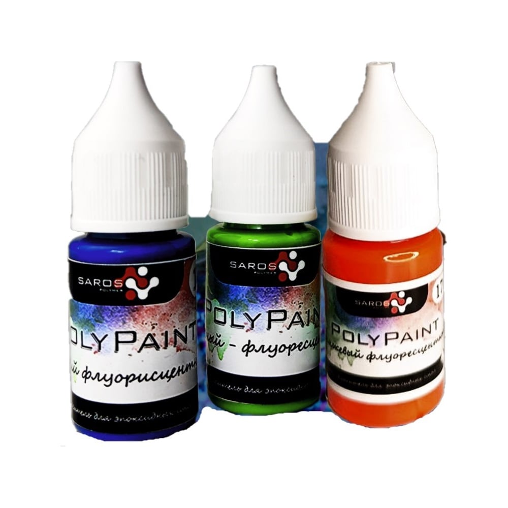 Изображение товара Набор флуоресцентных красителей Saros PolyPaint 4x17 гр
