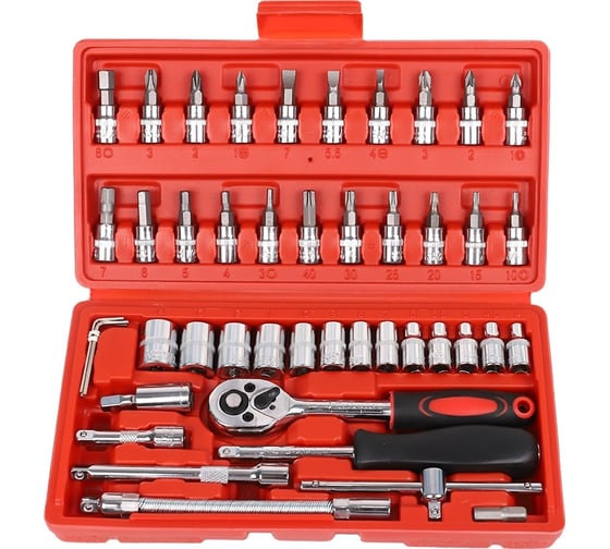 Изображение товара Набор инструментов Turbosky 46 предметов 1/4" 333