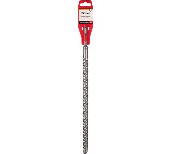Изображение товара Бур по бетону KRANZ 20x400x340мм, хвостовик SDS-plus KR-91-0846