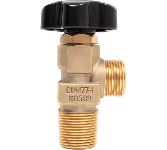 Изображение товара Вентиль для баллонов ВК-1 Gigant (кислород/азот/аргон/углекислота; латунь; подключение W27.8; выход G3/4) GT-106GS