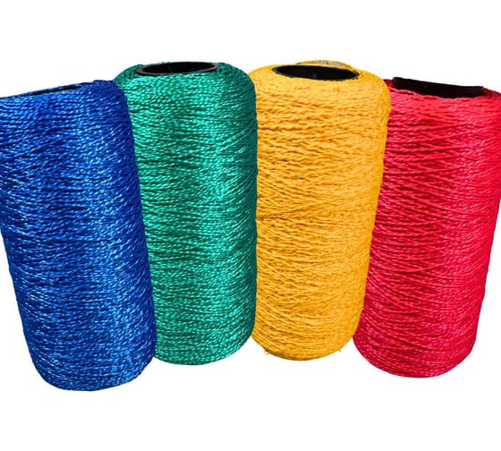 Изображение товара Разметочный шнур ООО Оптхозторг полипропиленовый, строительно-бытовой на катушке, 1.5 мм, 400 м, ассорти 0214001