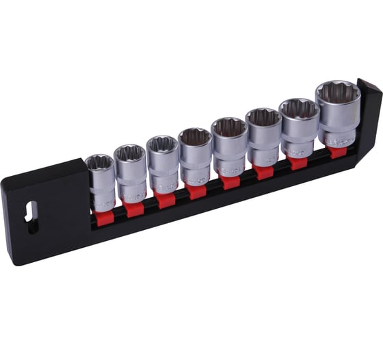 Изображение товара Набор головок двенадцатигранных НГТ12-12-8 (8 шт; 16-27 мм) КВАЛИТЕТ 5027028