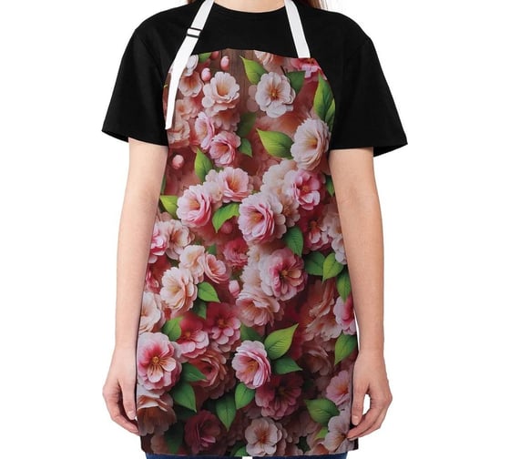 Изображение товара Фартук кухонный JoyArty "Розы на дереве", универсальный размер для женщин и мужчин ap_sd1146