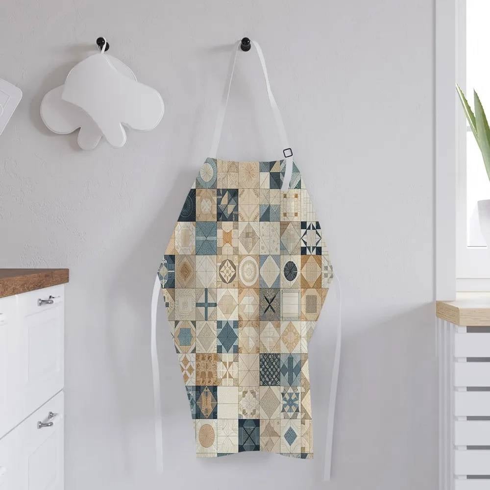 Изображение товара Фартук кухонный JoyArty "Плитка печворк", универсальный размер для женщин и мужчин ap_sd1129