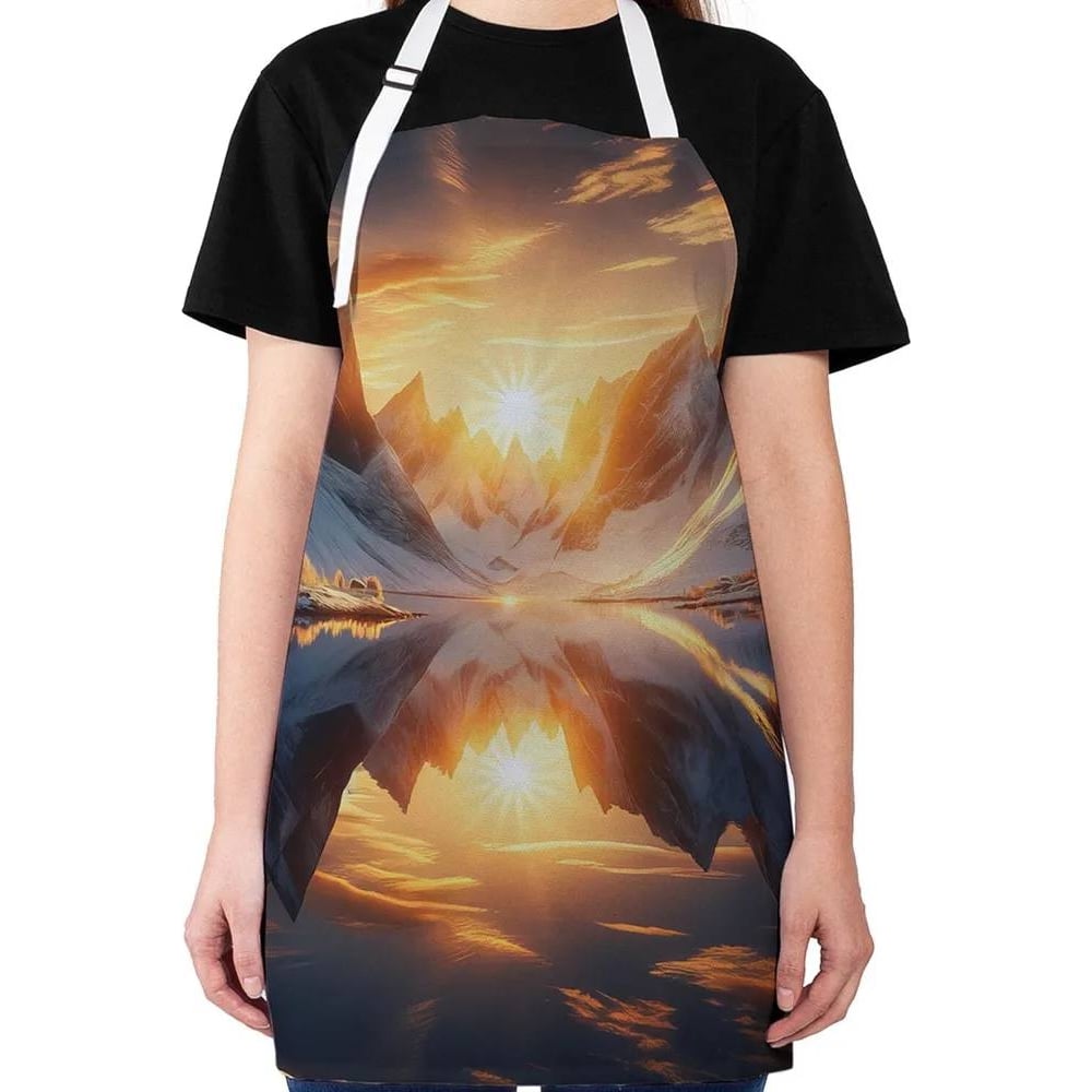 Изображение товара Кухонный фартук JoyArty Закат на озере универсальный стильный защитный аксессуар