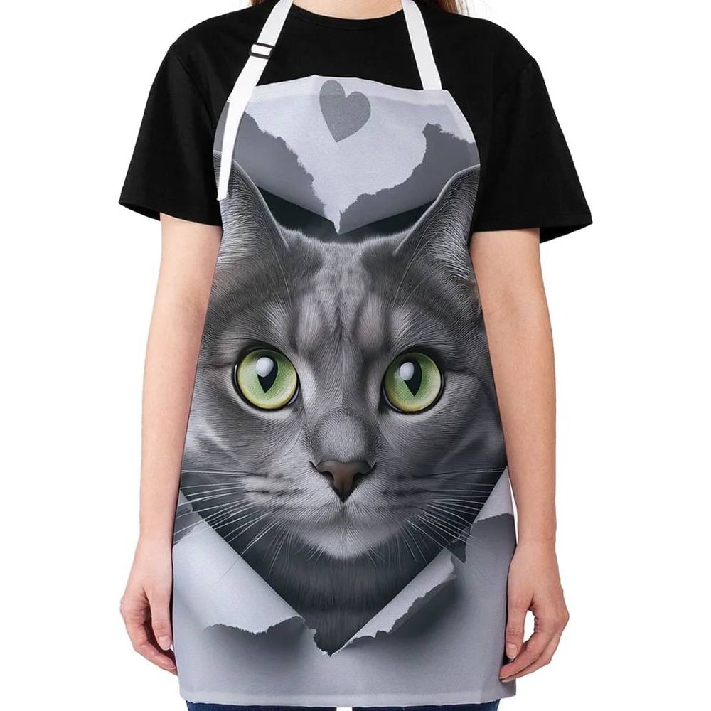 Изображение товара Фартук кухонный JoyArty "Котиковая любовь", универсальный размер для женщин и мужчин ap_sd1087