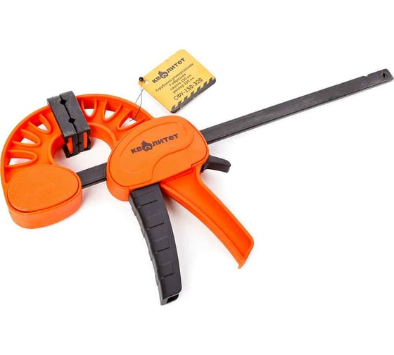 Изображение товара Струбцина КВАЛИТЕТ универсальная, F-образная, сжатие 150 мм, распор 320 мм СФУ-150-320 6626614