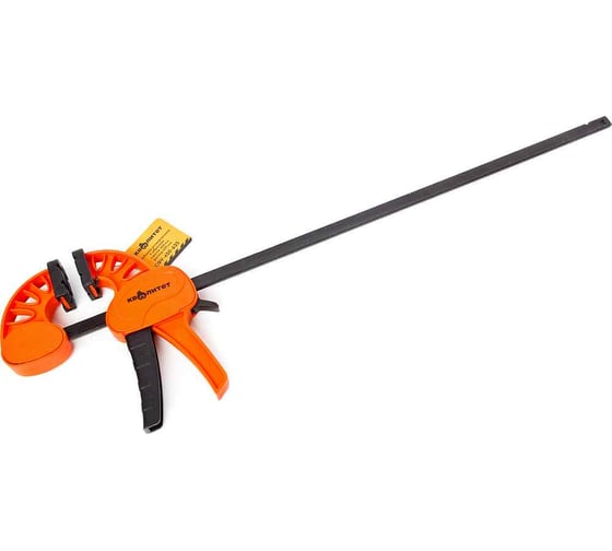 Изображение товара Струбцина КВАЛИТЕТ универсальная, F-образная, сжатие 450 мм, распор 625 мм СФУ-450-625 6626616