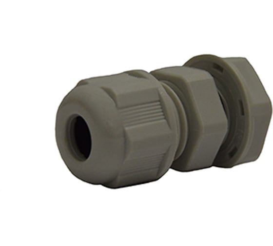 Изображение товара Кабель-ввод KLR /KG-M12-07 полиамидный M12x1.5/3...6.5mm серый, НУ=250 шт 0701002