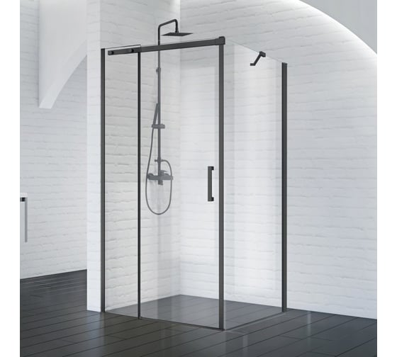 Изображение товара Душевой уголок BelBagno ACQUA-AH-1-120/90-C-Cr ACQUA-AH-1-120/90-C-NERO
