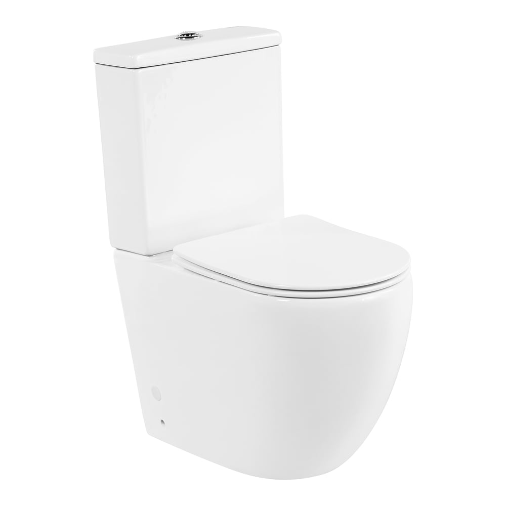 Унитаз-компакт безободковый с быстросъемным сидением с миколифтом BelBagno AMANDA BB051CPR/BB051SC