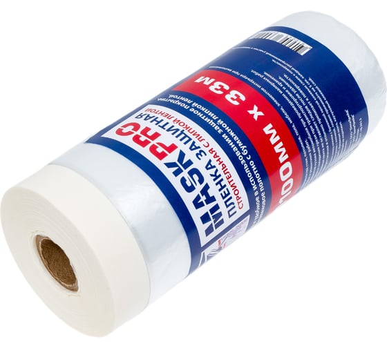 Изображение товара Пленка защитная с клейкой лентой 1100 мм, 33 м Maskpro 103-364