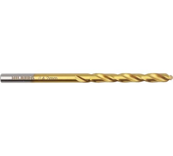Изображение товара Сверло кобальтовое по металлу Hilberg 4.2x75(43) мм Cobalt TOP, CO042