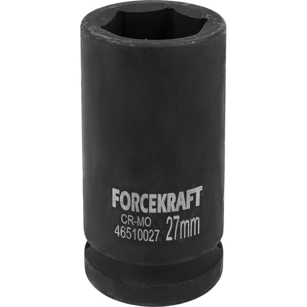Изображение товара Головка ударная глубокая 27 мм 3/4 дюйма CrMo Forcekraft FK-46510027