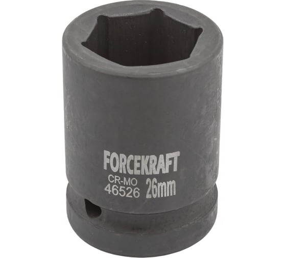 Изображение товара Головка ударная 26 мм, 3/4"DR, 6-гранная Forcekraft FK-46526(16191)