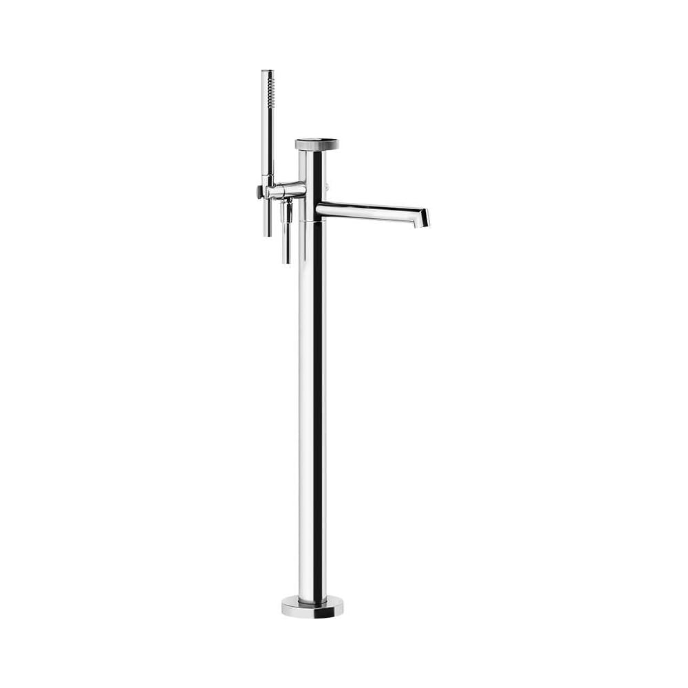 Изображение товара Напольный смеситель для ванны Gessi Anello, хром, однорычажный, встраиваемый