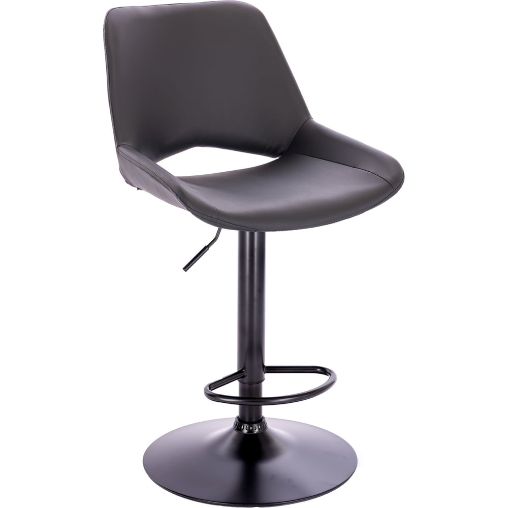 Изображение товара Барный стул Everprof Flash экокожа черный регулируемый поворотный