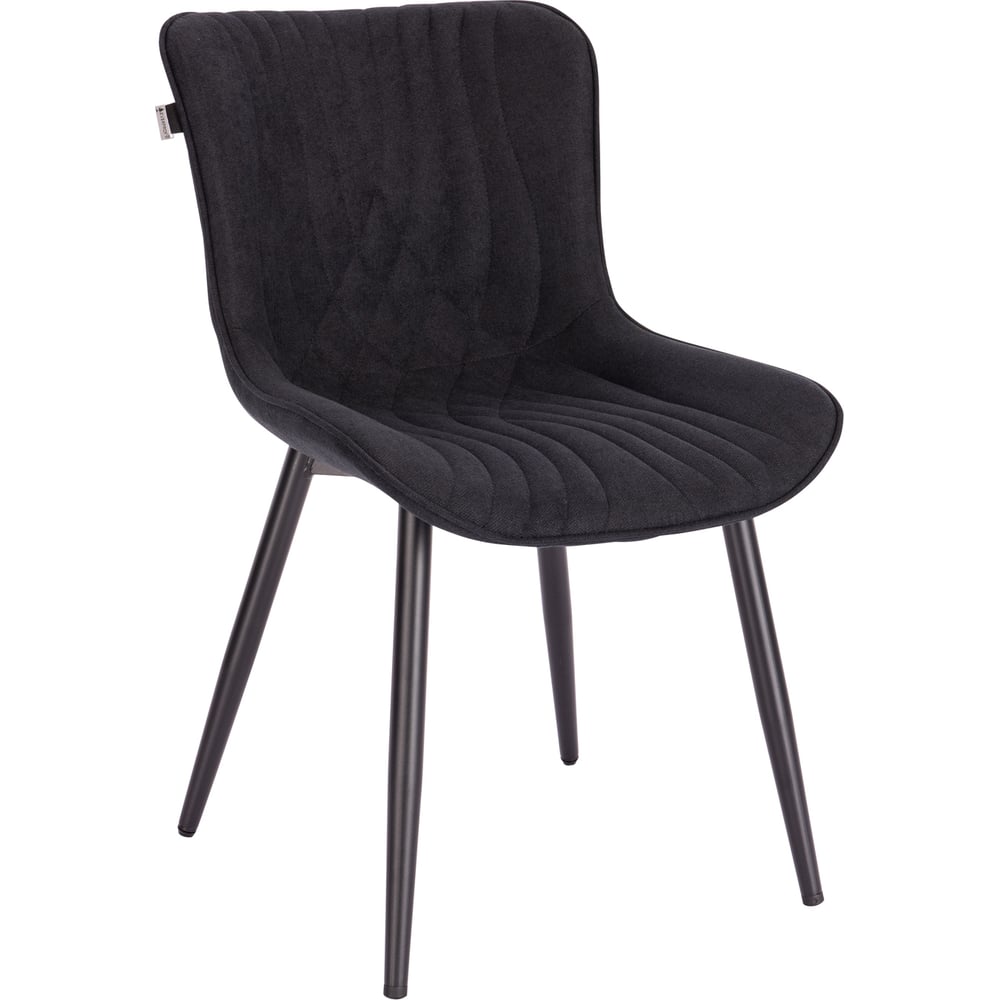 Изображение товара Обеденный стул Everprof Aqua ткань черный классический дизайн