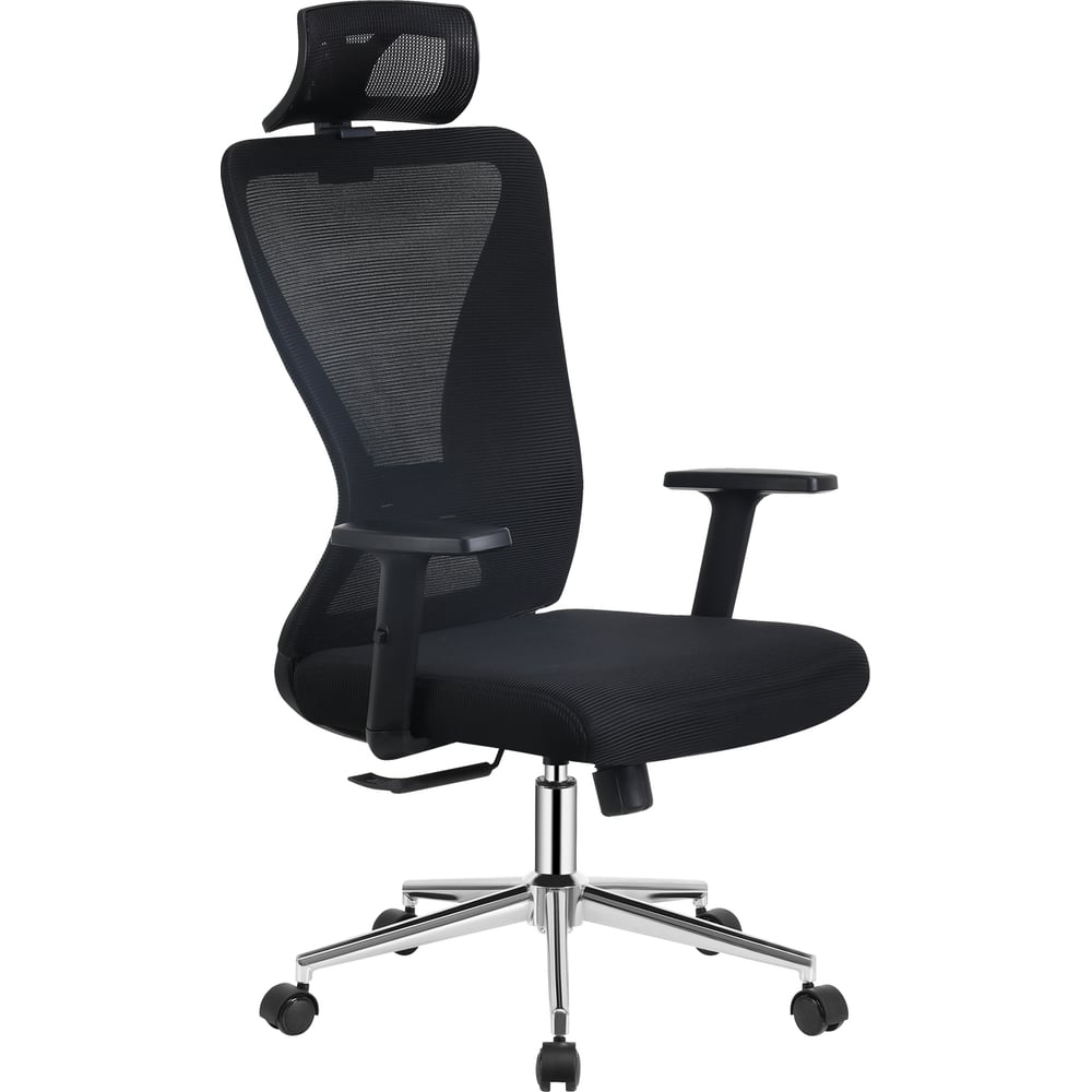 Изображение товара Офисное кресло Everprof Joy сетка черный регулируемое подголовник и поясничный упор