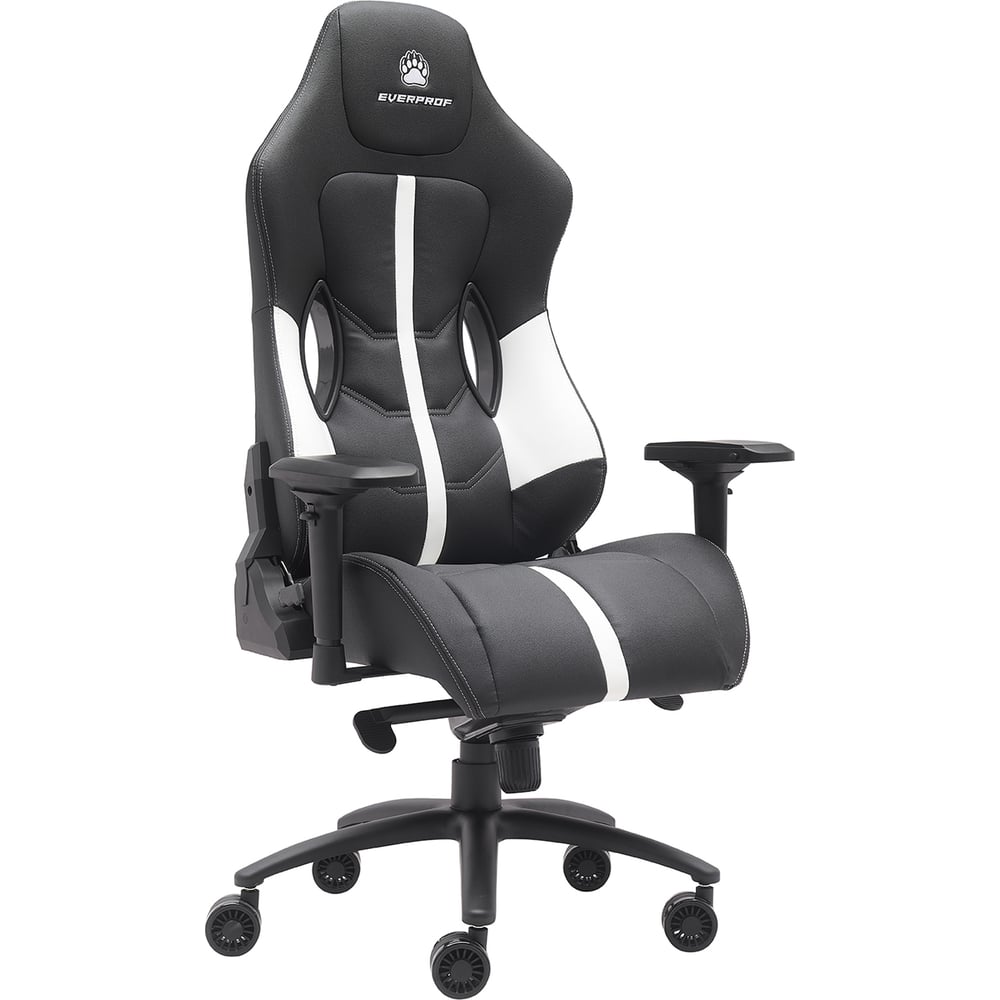 Изображение товара Кресло Everprof Jaguar экокожа, белый/черный EP Jaguar PU White/Black