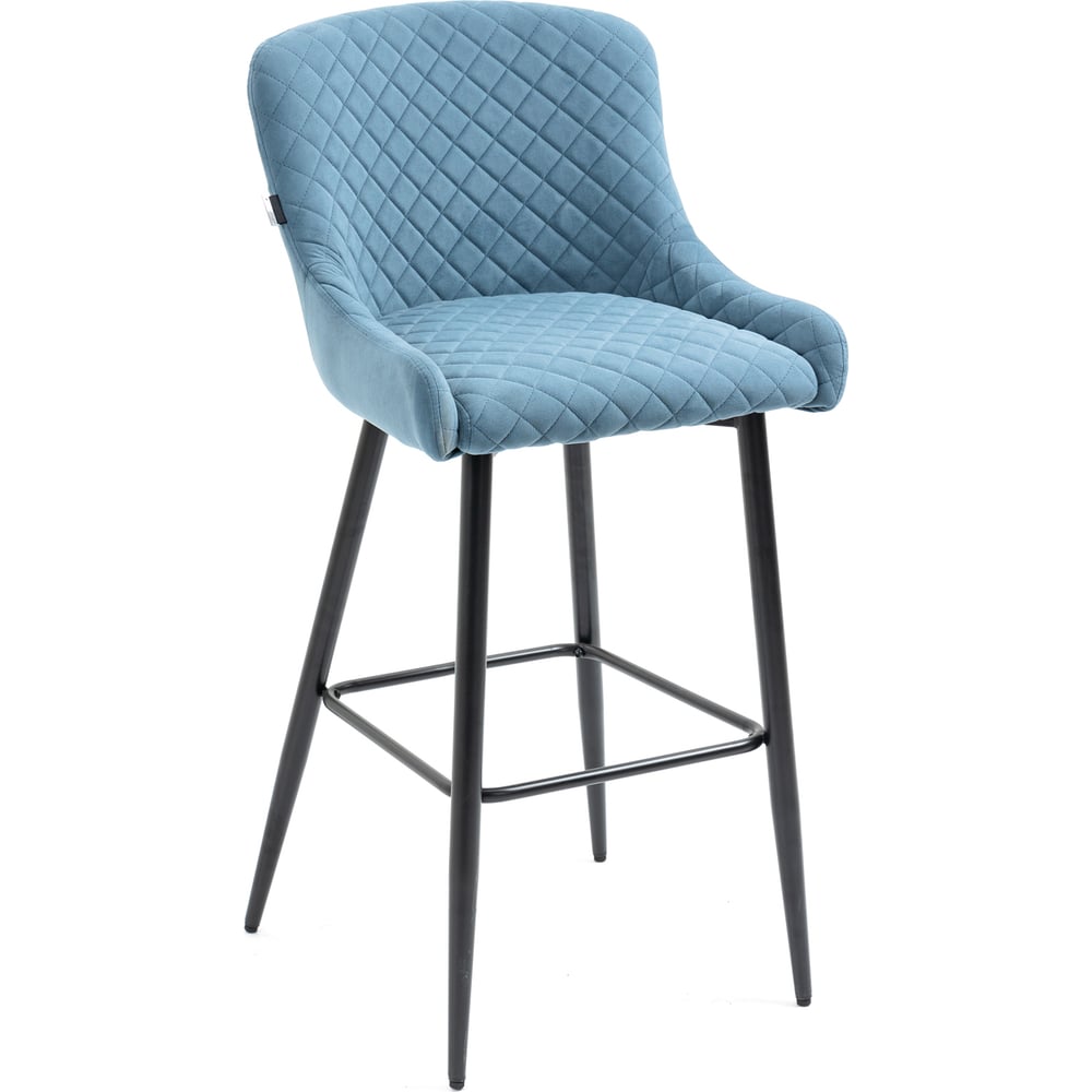 Изображение товара Барный стул Everprof Nico из ткани голубого цвета