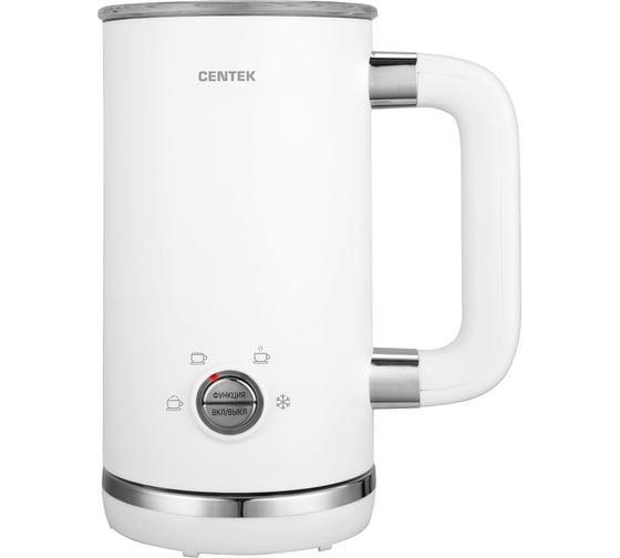 Изображение товара Электрический вспениватель молока Centek 530 Вт, 300 мл, высокая/низкая пенка, подогрев, холодное взбивание CT-1180